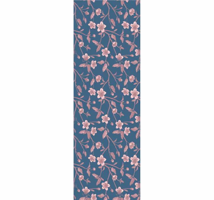 Blumentapete rosa zweigblüten - TenStickers