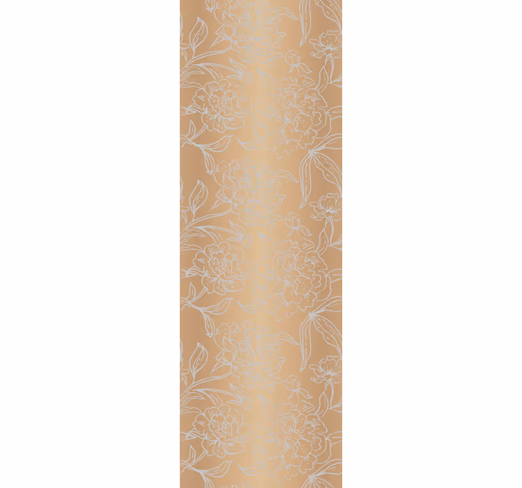 Tapete florale ornamente mit zarten blumenakzenten - TenStickers