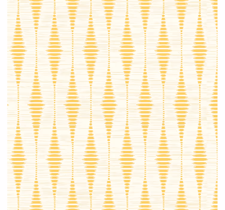 Geometrische Tapete gelbes rabaul-ikat - TenStickers