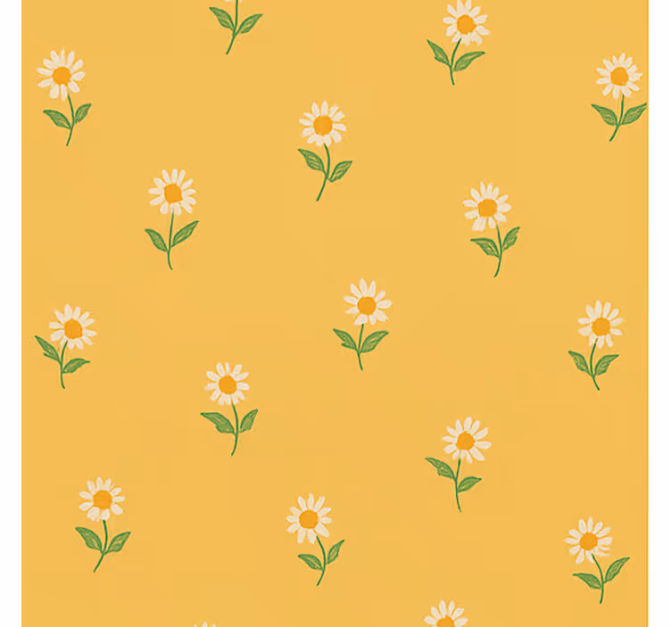 Jahrgang Tapete gänseblümchen aus den 1940er jahren - TenStickers