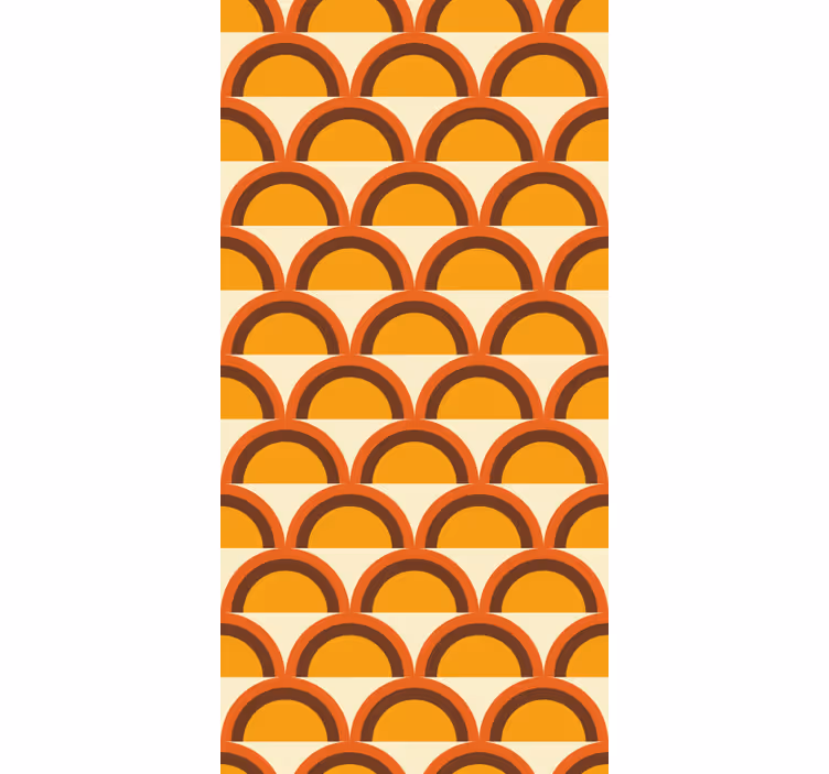 Jahrgang Tapete retro-bögen im sonnenuntergang der 1970er - TenStickers