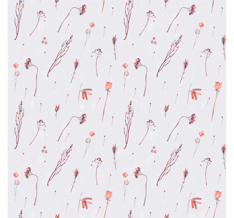 Fototapete wald zartes florales muster - TenStickers