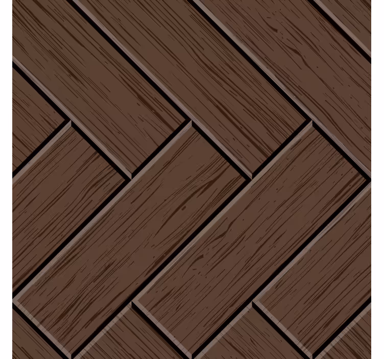 Ornament tapete zigzag holzplanken fußbodenaufkleber - TenStickers