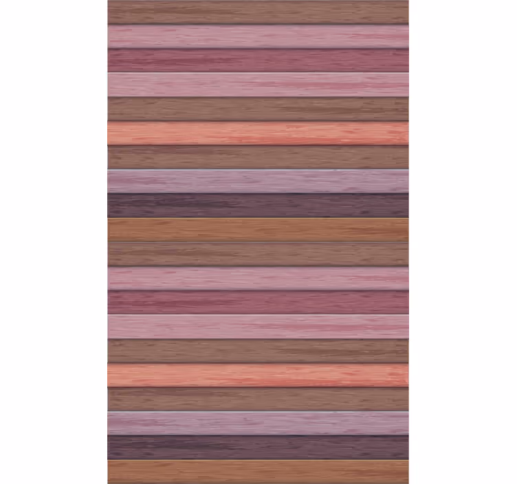 Ornament tapete in holzoptik grau und rosa - TenStickers