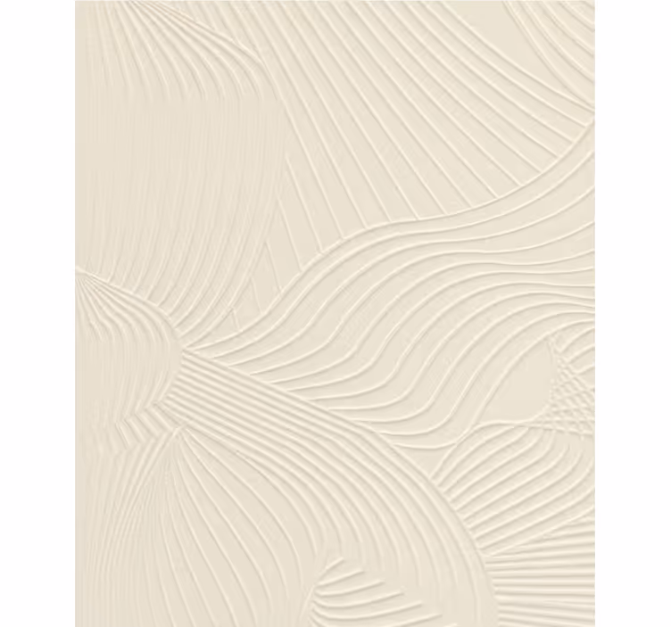 Tapete wohnzimmer creme wellenprägung - TenStickers