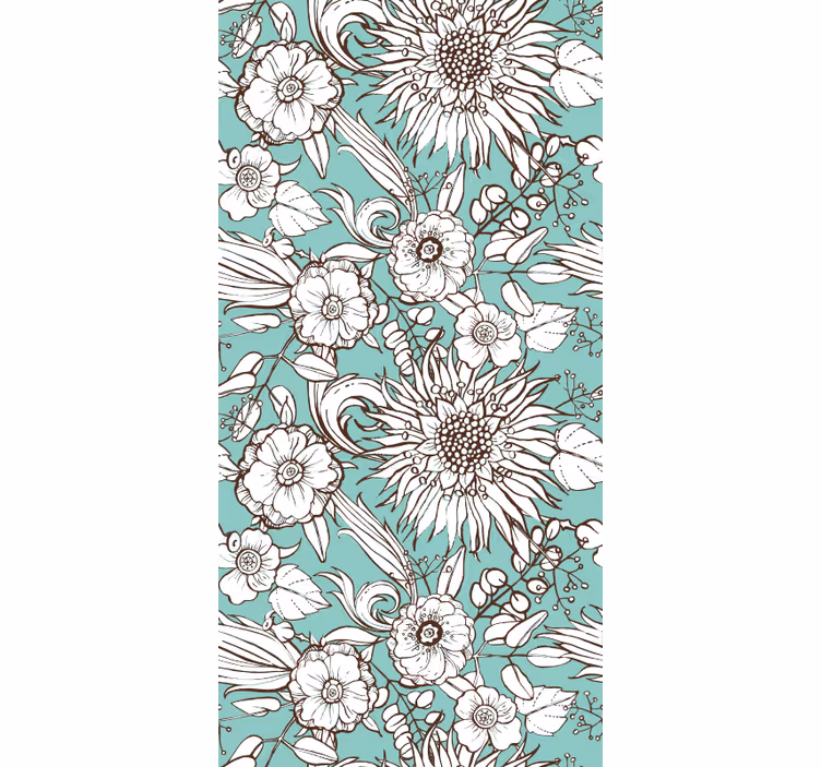 Tapete schlafzimmer mit sonnenblumenmuster - TenStickers