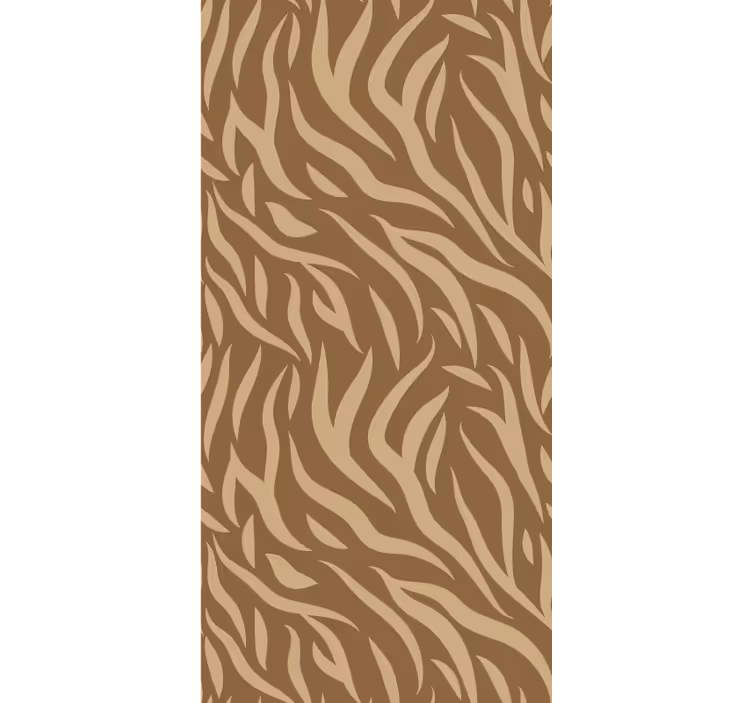 Tapete schlafzimmer im braun-beigen tigerfell-muster - TenStickers