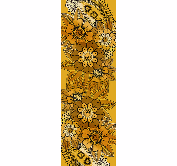 Tapete florale ornamente im indischen pailey stil - TenStickers
