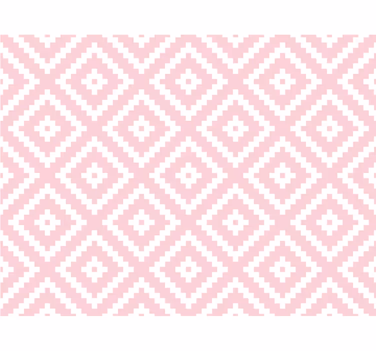 Muster tapete geometrisches muster rosa quadrate - TenStickers