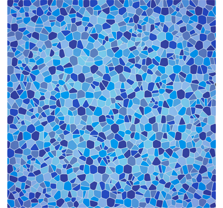 Muster tapete blauer mosaikeffekt - TenStickers