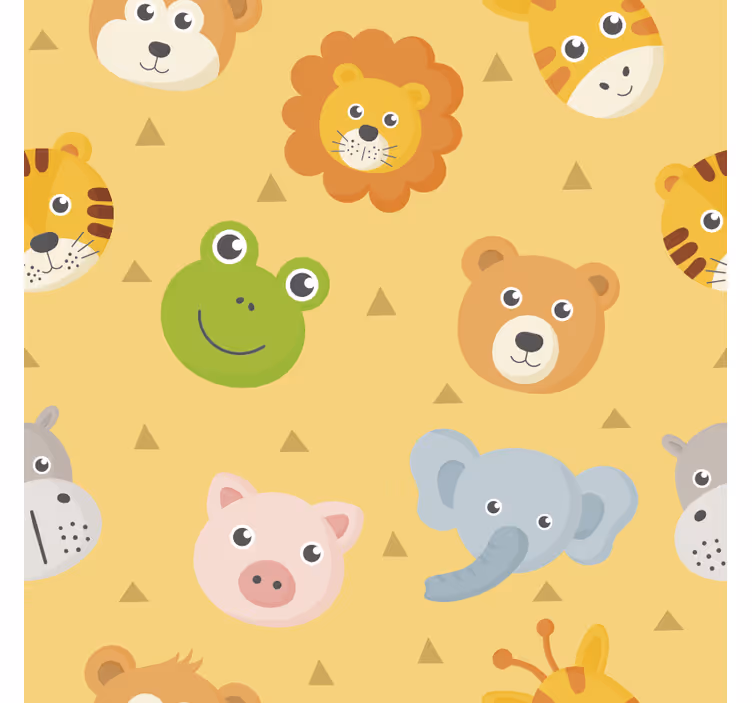Tapete tiere bunte tier-spielzone - TenStickers