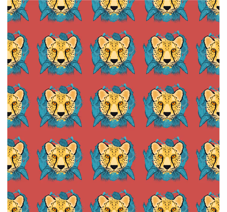 Muster tapete im orientalischen leoparden-design - TenStickers