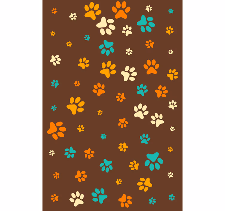 Tapete tiere pfoten von hunden - TenStickers