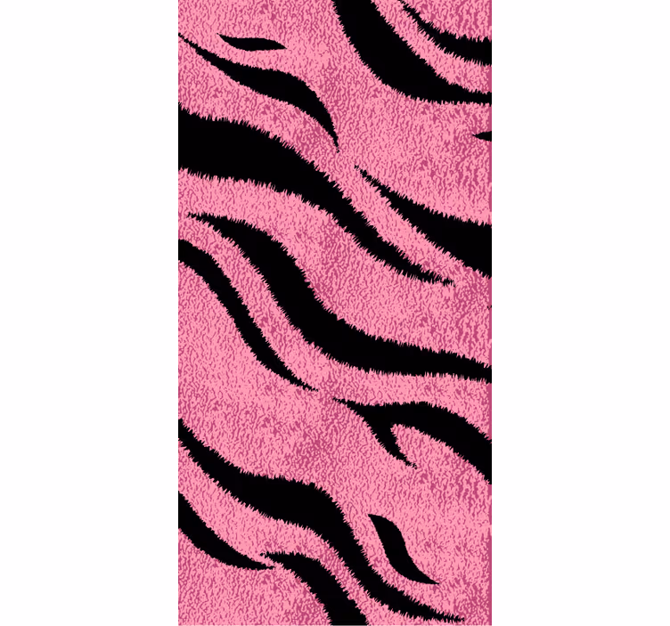 Tapete tiere in pinkem tigerfell-design - TenStickers
