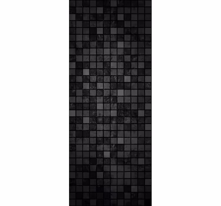 Büro tapete schwarze quadrate - TenStickers