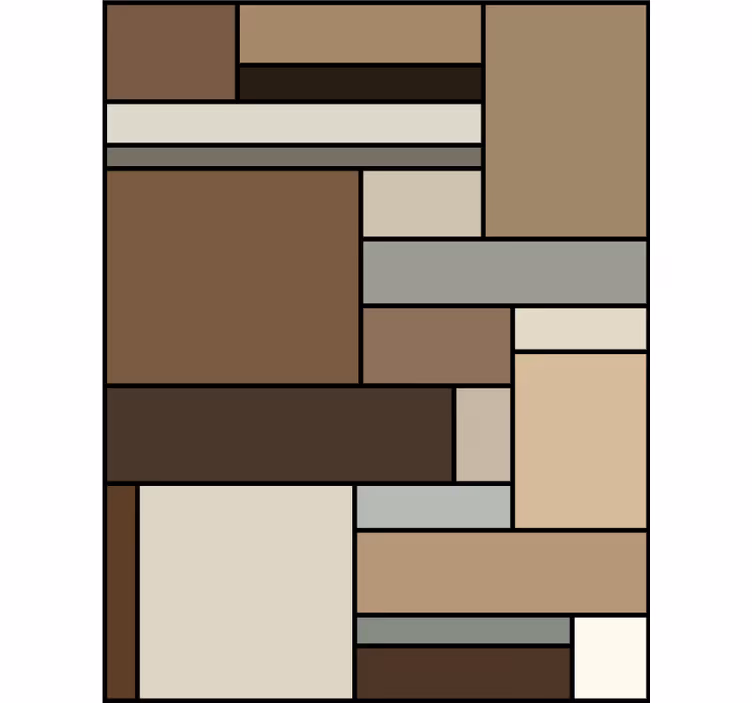 Büro tapete braune quadrate - TenStickers