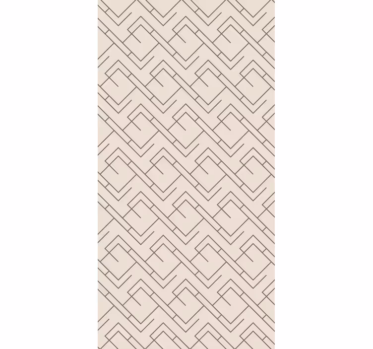 Tapete flur mit geometrischem labyrinthdesign - TenStickers