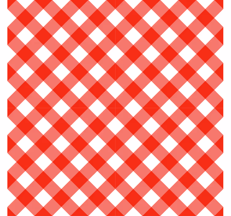 Tapete flur mit rot-weißen mustern - TenStickers