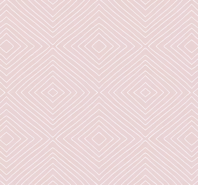 Tapete flur im minimalistischen rosa quadratmuster - TenStickers