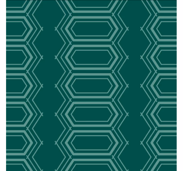 Tapete esszimmer geometrisches grünes kreisdesign - TenStickers