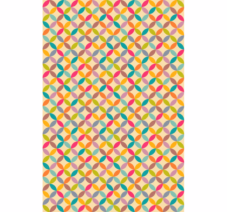 Tapete esszimmer bunt geometrisch - TenStickers