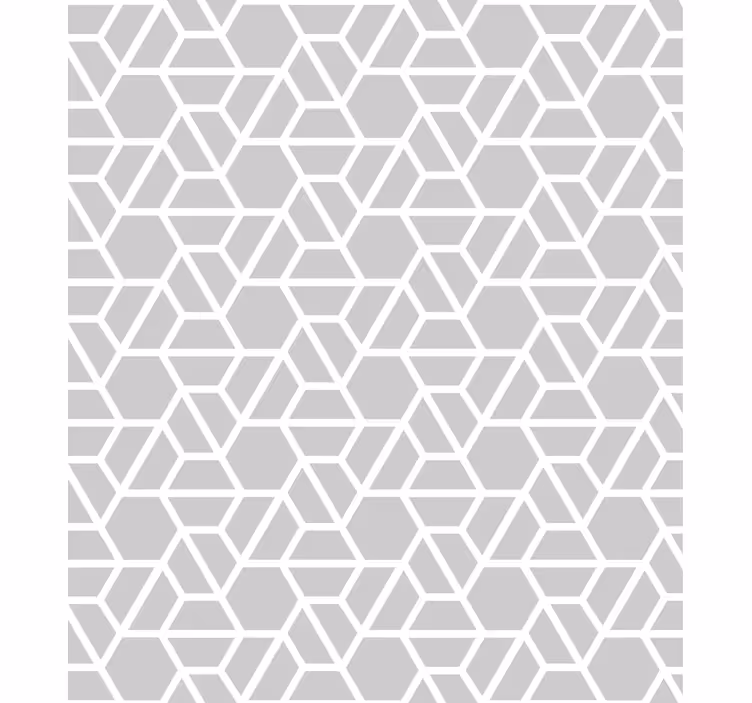 Tapete geometrisch im gitterdesign - TenStickers