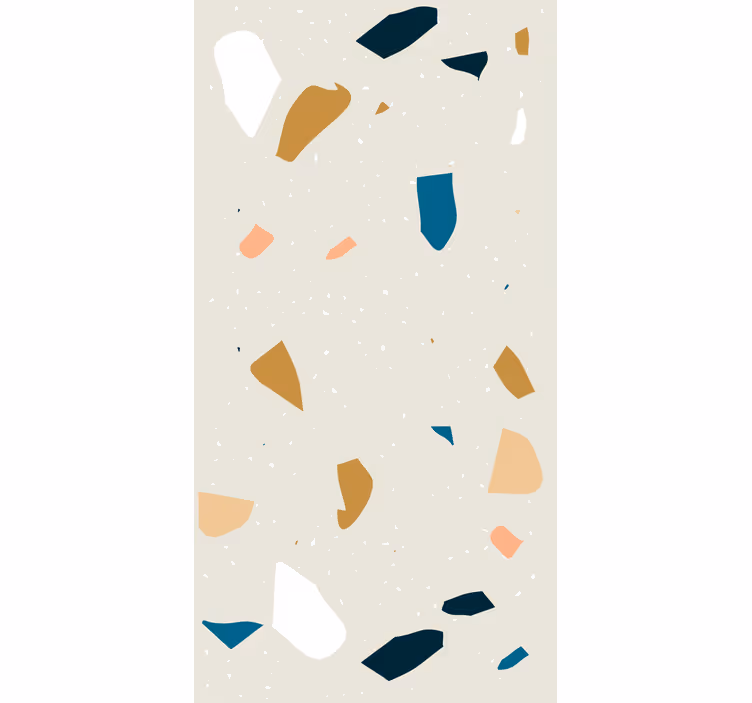 Geometrische tapete terrazzo spritzdesign - TenStickers