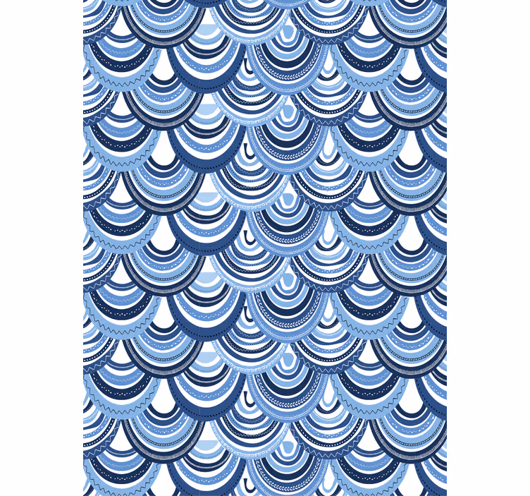 Tapete geometrisch wellenmuster - TenStickers
