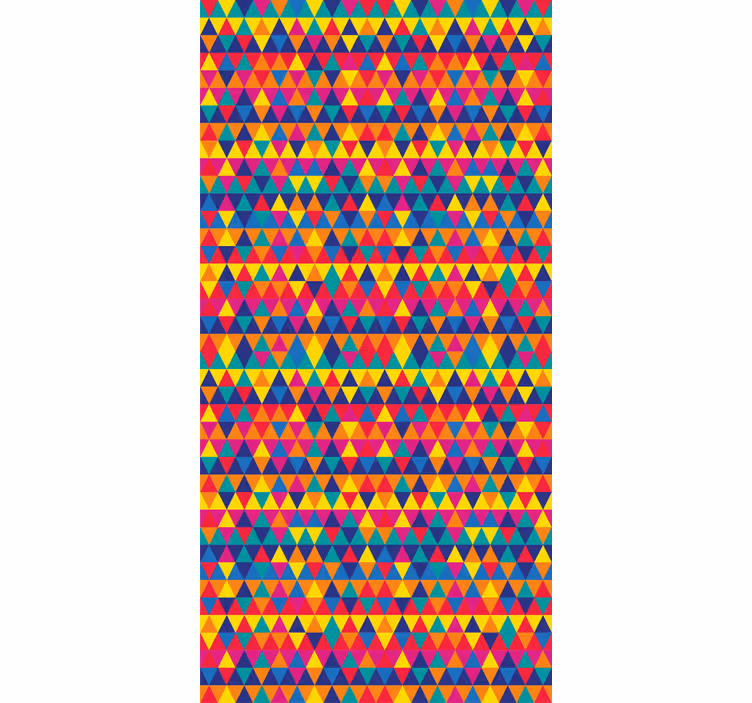 Tapete geometrisch buntes dreiecke muster - TenStickers