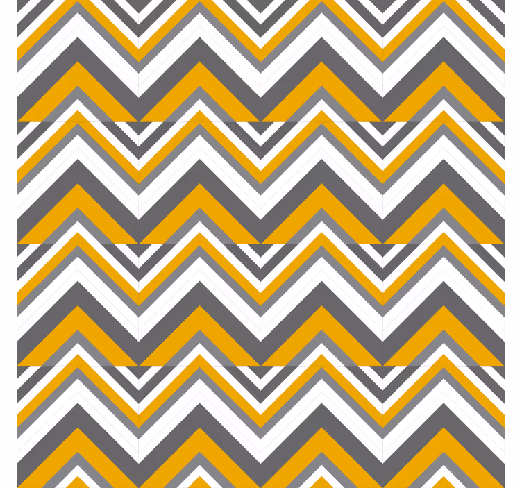 Tapete geometrisch mit chevron streifenmuster - TenStickers
