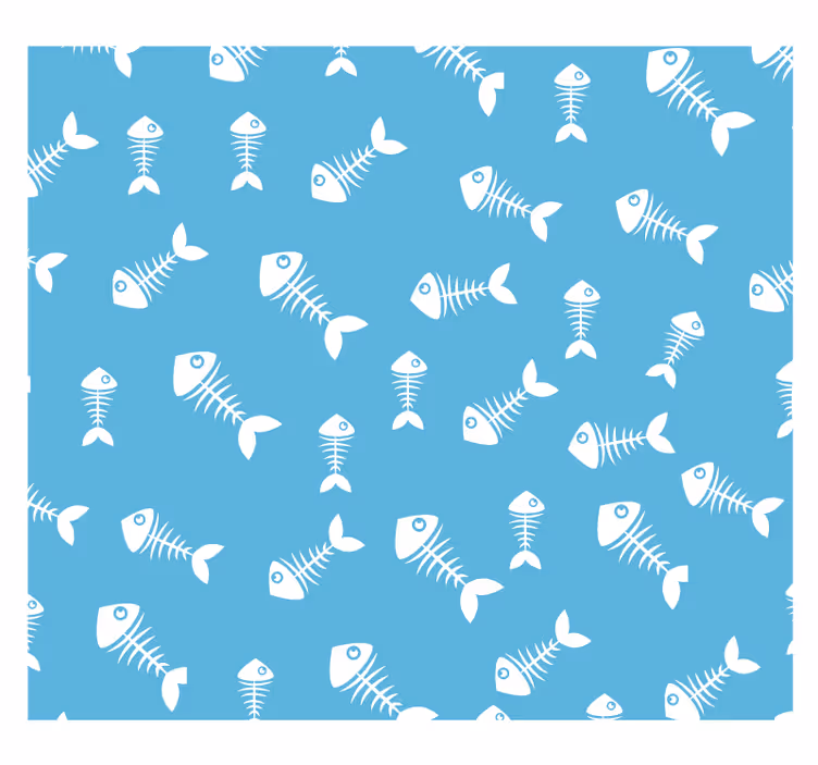 Fototapete wald mit fischgräten muster - TenStickers