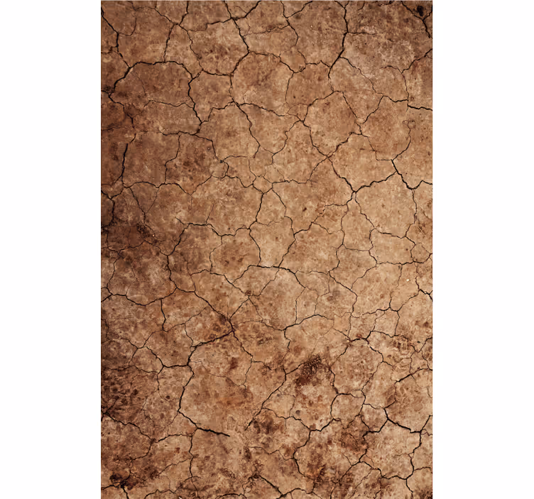 Tapete textur mit trockenem rissigem erosionseffekt - TenStickers