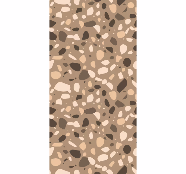 Tapete textur braun klassisches terrazzo - TenStickers