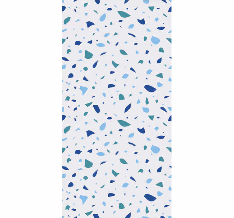 Tapete textur in blau-tönen terrazzo - TenStickers