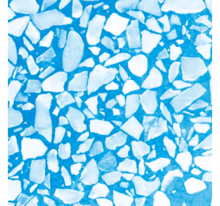 Steintapete chill azur-mosaik - TenStickers