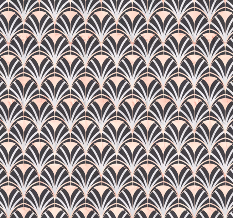 Fliesen tapete im art deco marmor effekt muster - TenStickers