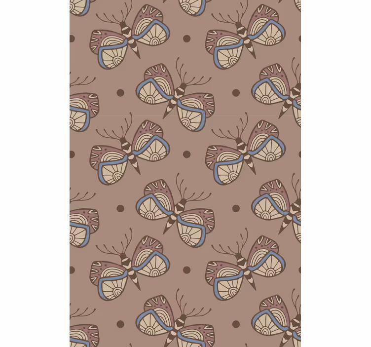Tapete schmetterling inspirierendes vintage design - TenStickers
