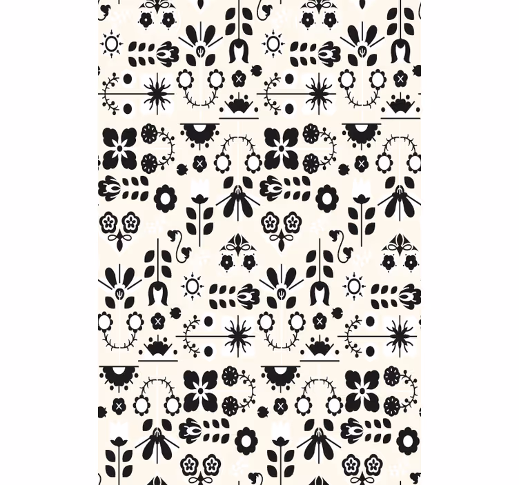 Tapete flur mit bezaubernden blumenmustern - TenStickers