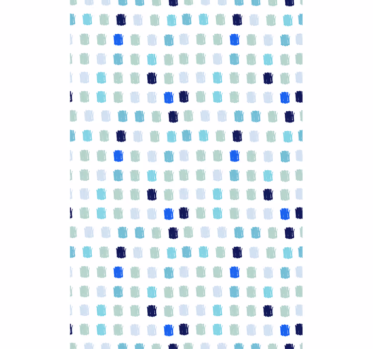 Tapete skandinavisch pinselstriche in blau nuancen - TenStickers