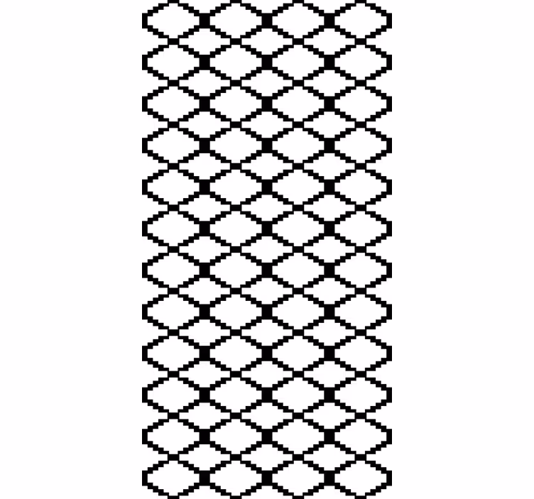 Tapete skandinavisch schwarze geometrische diamanten - TenStickers