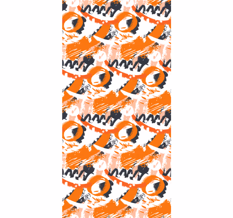 Muster tapete mit abstraktem kreis-motiv - TenStickers