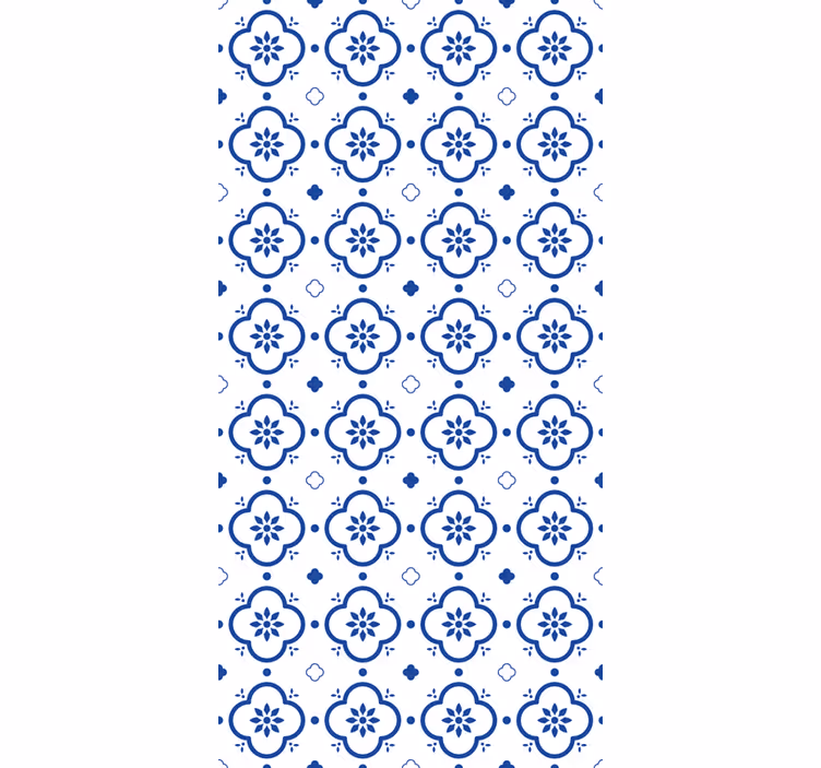 Tapete klassisch mit blauen fliesen - TenStickers