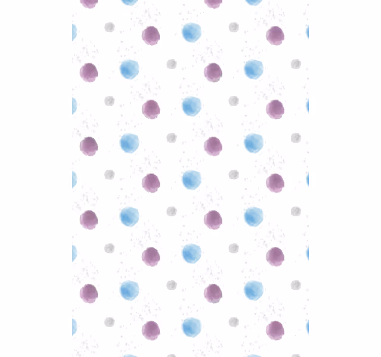 Tapete wohnzimmer bunte punktkreise - TenStickers