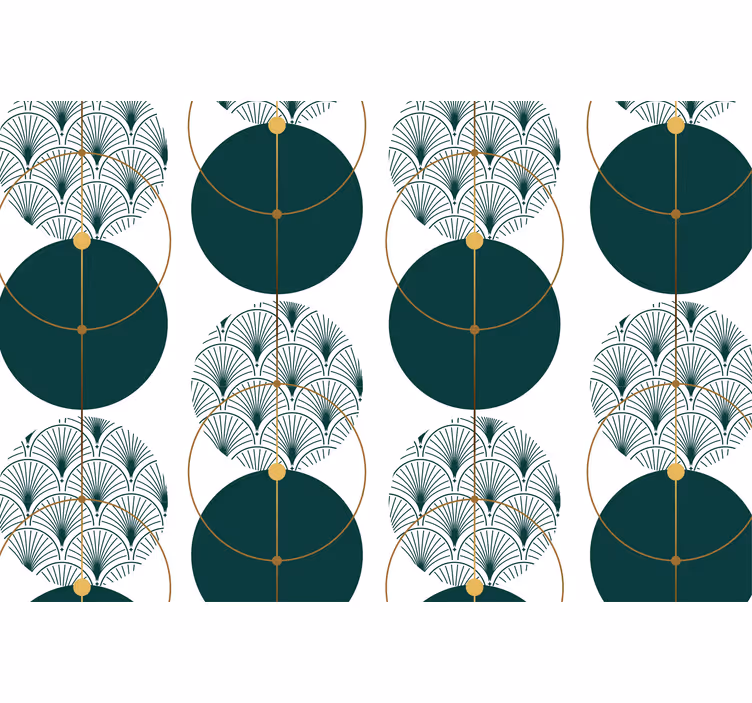 Tapete geometrisch im glamour stil geo kunst - TenStickers