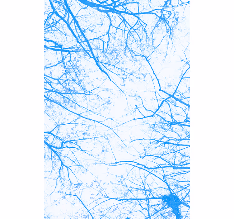 Tapete baum blau - TenStickers