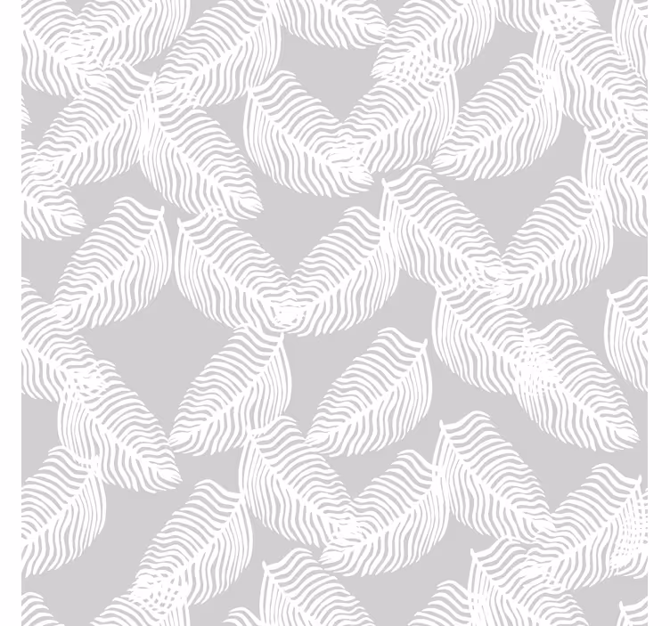 Tapete modern grau minimalistisches blumenmuster - TenStickers