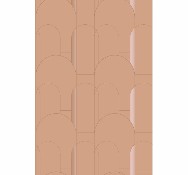 Tapete modern mit geometrischem kurvenmuster - TenStickers