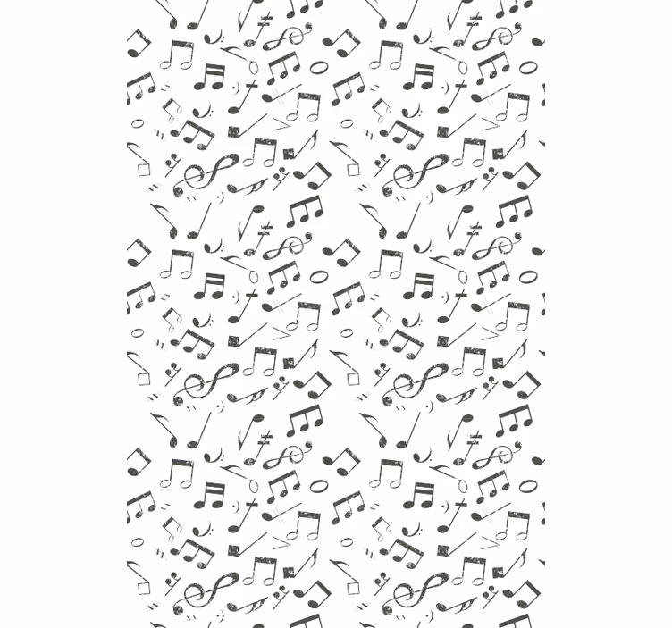 Tapete kinderzimmer mit musikalischer notation - TenStickers