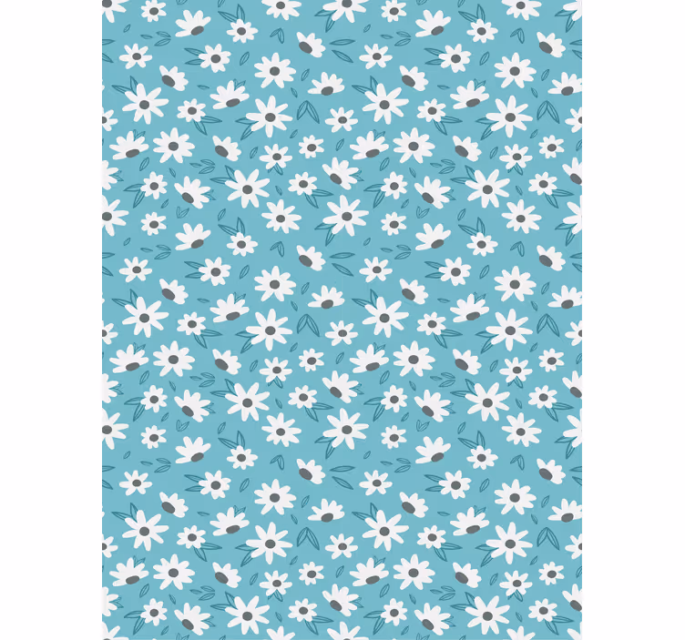 Tapete esszimmer mit gänseblümchenmotiv - TenStickers
