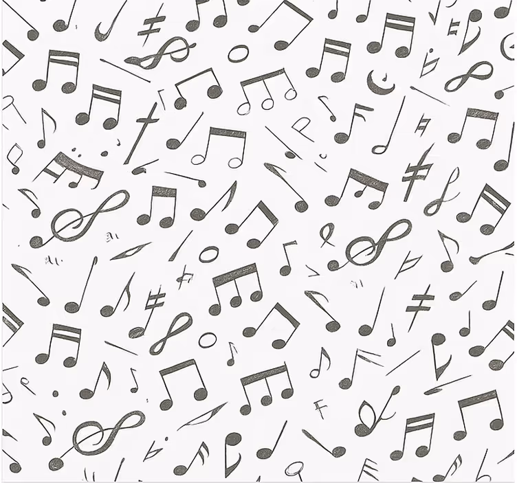 Tapete teenager mit musiknoten-muster - TenStickers